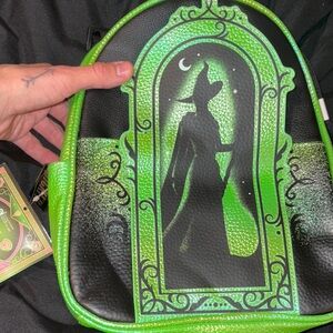 Green Witch Silhouette Backpack Wicked new with tags